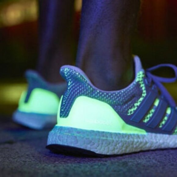 Men Adidas Ultra Boost 2.0 ATR GID Glow In The Dark Grey BB4145 Shoes Sneaker